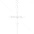 GUNMANSA Nemtek Fence Pole - 5Line Round White