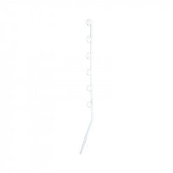 GUNMANSA Nemtek Fence Pole - 6Line Flat Bar Angled White Part No: EF14