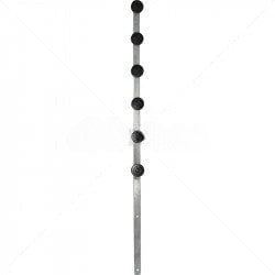 GUNMANSA Nemtek Fence Pole - 6Line Flat Bar Galvanised Straight BB Part No: EF13-5