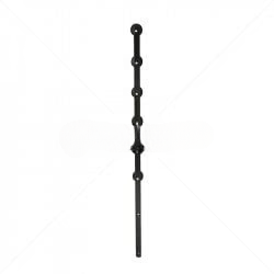 GUNMANSA Nemtek Fence Pole - 6Line Flat Bar Straight Black Part No: EF12-1