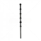 GUNMANSA Nemtek Fence Pole - 6Line Flat Bar Straight Black Part No: EF12-1
