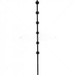 GUNMANSA Nemtek Fence Pole - 6Line Round Black Part No: EF15