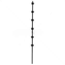 GUNMANSA Nemtek Fence Pole - 6Line Round Galvanised Powder Coated BB Part No: EF16-3