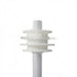 GUNMANSA Nemtek Fence Pole - 6Line Round White Part No: EF16