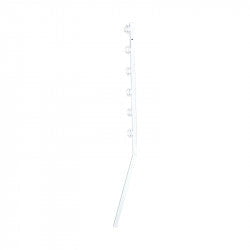 GUNMANSA Nemtek Fence Pole - 6Line Square Tube Angled White Part No: EF14-1