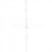 GUNMANSA Nemtek Fence Pole - 6Line Square Tube Galv PC Black+Pin Jurassic Black Part No: EF112-1