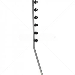 GUNMANSA Nemtek Fence Pole - 6Line Square Tube Jurassic Galvanised Angled BB Part No: EF126