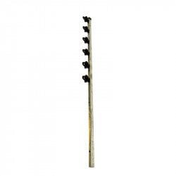 GUNMANSA Nemtek Fence Pole - 6Line Square Tube Jurassic Galvanised Straight BB Part No: EF127