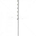 GUNMANSA Nemtek Fence Pole - 6Line Square Tube Straight White Part No: EF14-5