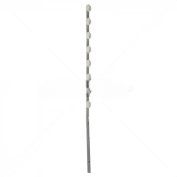 GUNMANSA Nemtek Fence Pole - 8Line SQ Tube Jurassic Galv Angled Slotted WB Part No: EF124-2