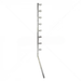 GUNMANSA Nemtek Fence Pole - 8Line SQ Tube Jurassic Galv Angled Slotted WB Part No: EF124-2