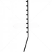 GUNMANSA Nemtek Fence Pole - 8Line Square Tube Angled Black Part No: EF11-6