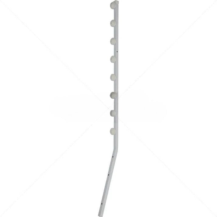GUNMANSA Nemtek Fence Pole - 8Line Square Tube Angled White Part No: EF11-5