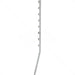 GUNMANSA Nemtek Fence Pole - 8Line Square Tube Angled White Part No: EF11-5