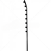 GUNMANSA Nemtek Fence Pole - 8Line Square Tube Golf Black Part No: EF11-10