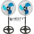 GUNMANSA Nesty Twin Pack Set Of 2 x 45cm Floor Standing Cooling Fans
