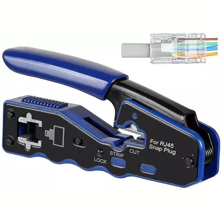 GUNMANSA Netix RJ45 Pass Through Hole Cable Crimper