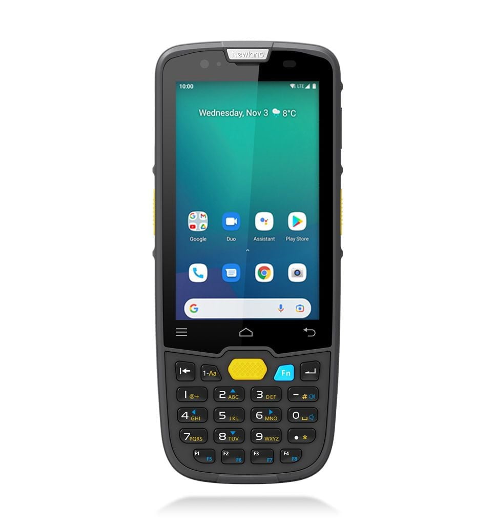 GUNMANSA Newland-MT6755 Sei Mobile Computer with 4'' touchscreen; 2D CMOS Mega Pixel imager with Laser Aimer (CM6x); 4GB/64GB; BT; WiFi;