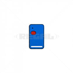 GUNMANSA Nice Tx 1 Button - Blu-Mix Rolling Code (434) Part No: SW44-1