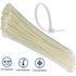GUNMANSA Noble 4.8 x 300mm Pack of 100 White Nylon Cable Ties
