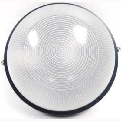 GUNMANSA Noble Black Pays Round Bulkhead Light Fitting Large