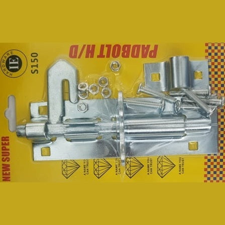 GUNMANSA Noble Lockable Pad Bolt latch 150mm Zinc Plated