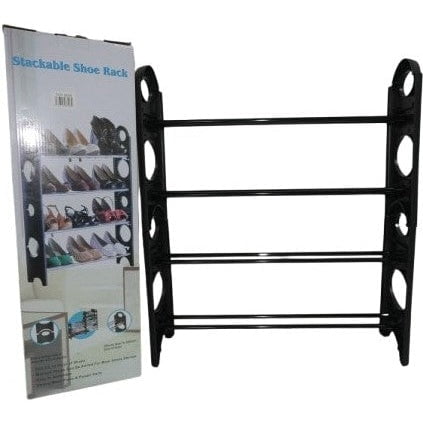 GUNMANSA Nordic Wind 4 Tier 12 Shoes Stackable Rack