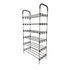 GUNMANSA Nordic Wind Black 6 Tier 18 Shoe Steel Rack