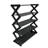 GUNMANSA Nordic Wind Cross 5 Tier 15 Shoe Rack Black
