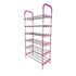 GUNMANSA Nordic Wind Pink 6 Tier 18 Shoe Steel Rack