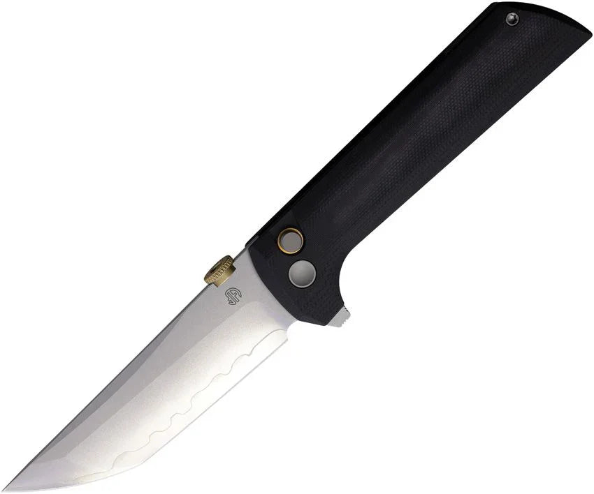 GUNMANSA North Mountain Blade Chop 2 Button Lock Black 2406BK
