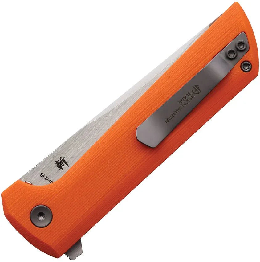 GUNMANSA North Mountain Blade Chop 2 Button Lock Orange 2406OR