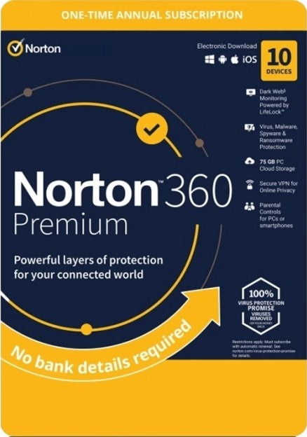 GUNMANSA Norton 360 Premium Annual Productivity License