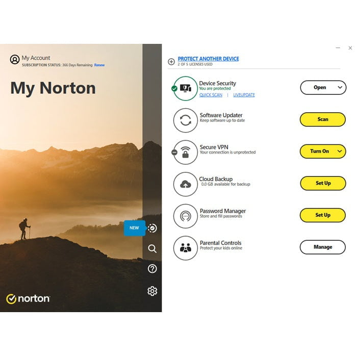GUNMANSA Norton Antivirus Plus (1 Device/Up to 2GB)