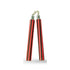 GUNMANSA NUNCHAKU RED/BLACK STRIPE FOAM CHAIN 12" - MA-E114