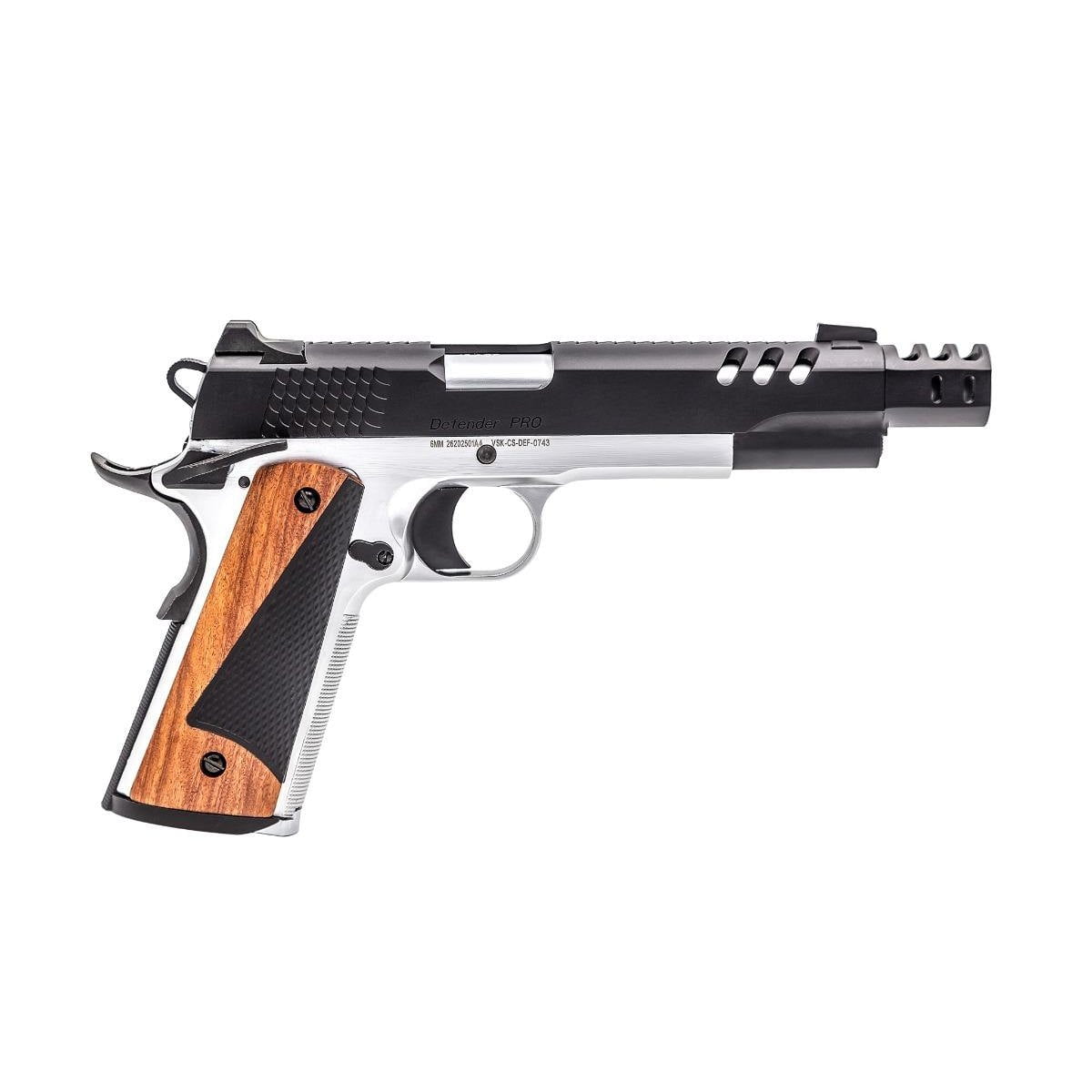 GUNMANSA Nuprol Vorsk CS Defender Pro Black/Silver Airsoft Pistol (GG|Semi Auto|Blowback|22) VGP-03-CS-05 VGP-03-CS-02