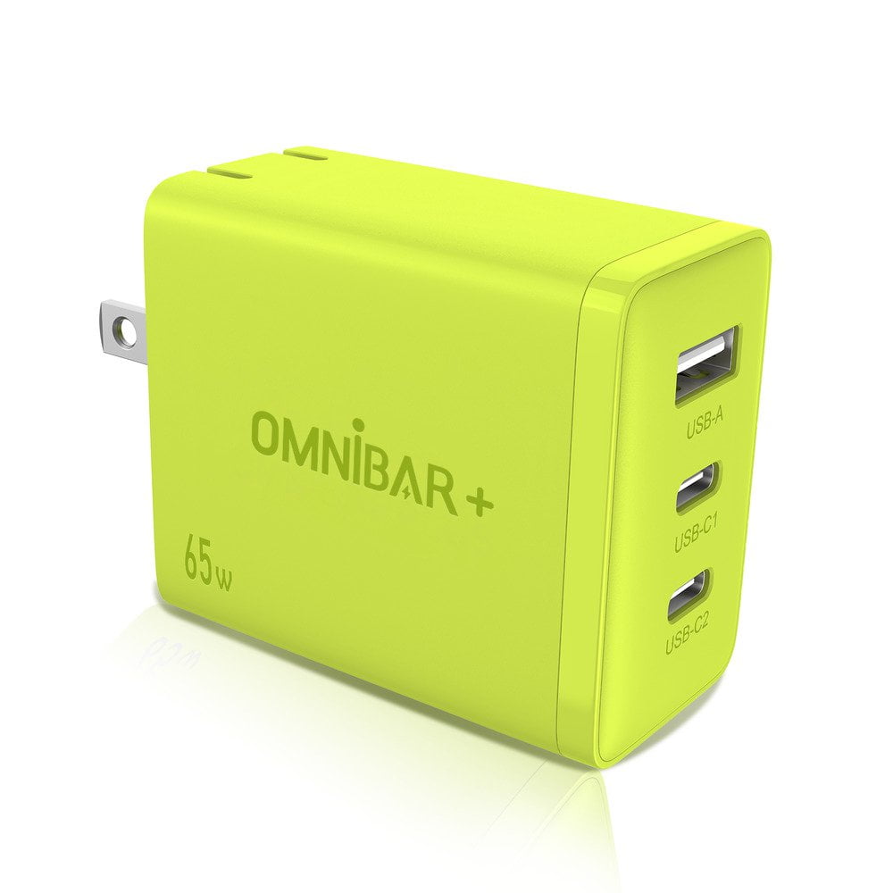 GUNMANSA OMNIBARPLUS 65W USB C Charger - 3 Port GaN III Fast Charging Block, Support PPS PD 3.0 USB C Wall Charger