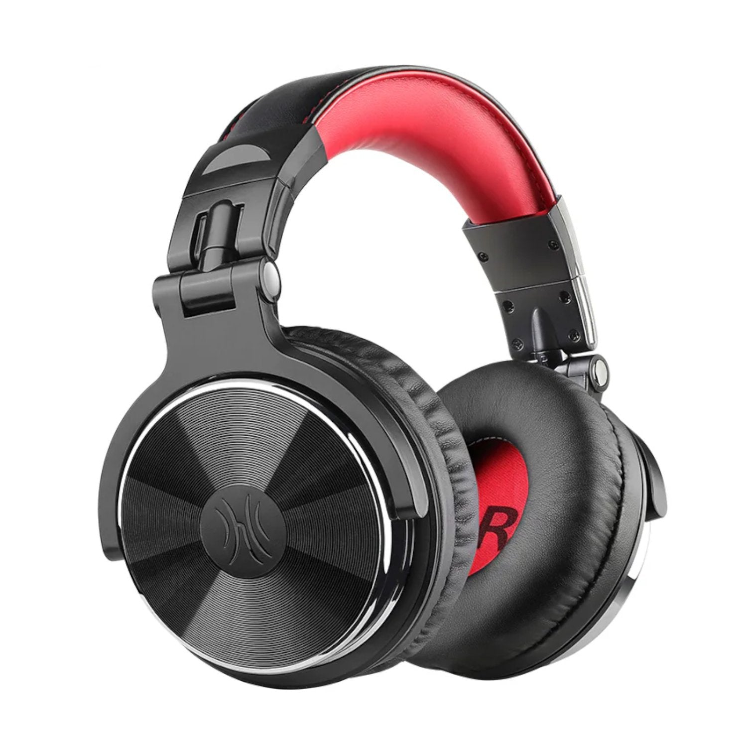 GUNMANSA Oneodio Pro 10 Professional Wired Over Ear DJ and Studio Monitoring Headphones - Red/Black