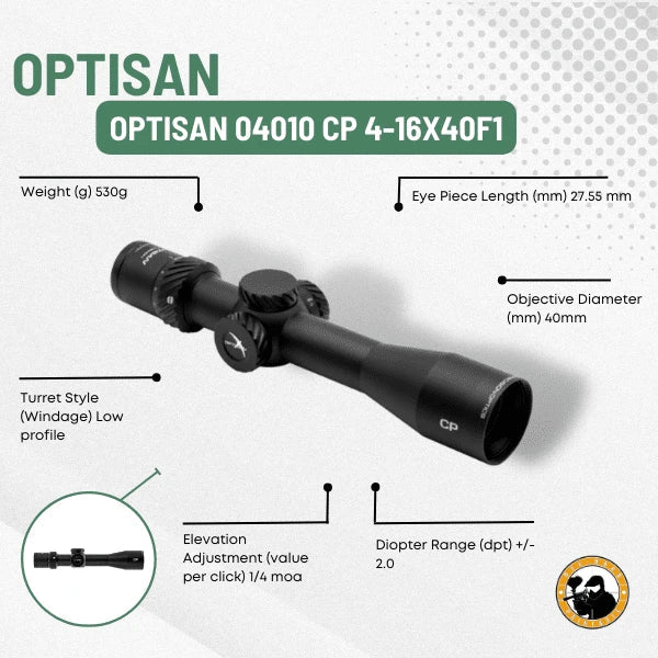 GUNMANSA Optisan 04010 CP 4-16X40F1 Scope