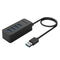 GUNMANSA ORICO 4 Port USB3.0 Hub Black|Micro USB Power Adapter Not Included - Black