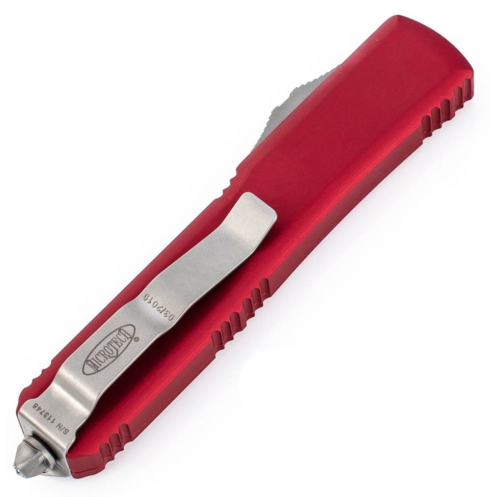 GUNMANSA OTF Microtech Ultratech D/E Red Stonewash 122-10RD