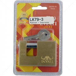 GUNMANSA Padlock - Insurance 70mm Part No: LK79-3