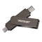 GUNMANSA Patriot iLuxe Stick C 256GB USB 3.2 GEN 1 Type C + Lightning Flash Drive - Black