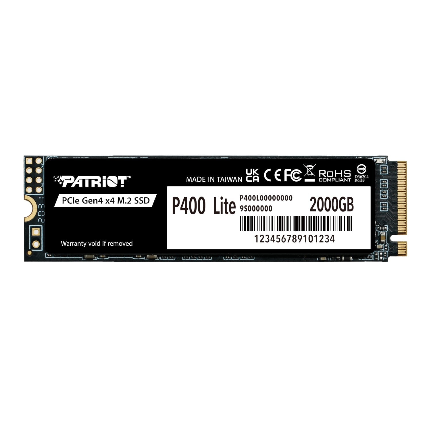 GUNMANSA Patriot P400 Lite 2TB M.2 PCIe Gen 4 x4 NVMe SSD