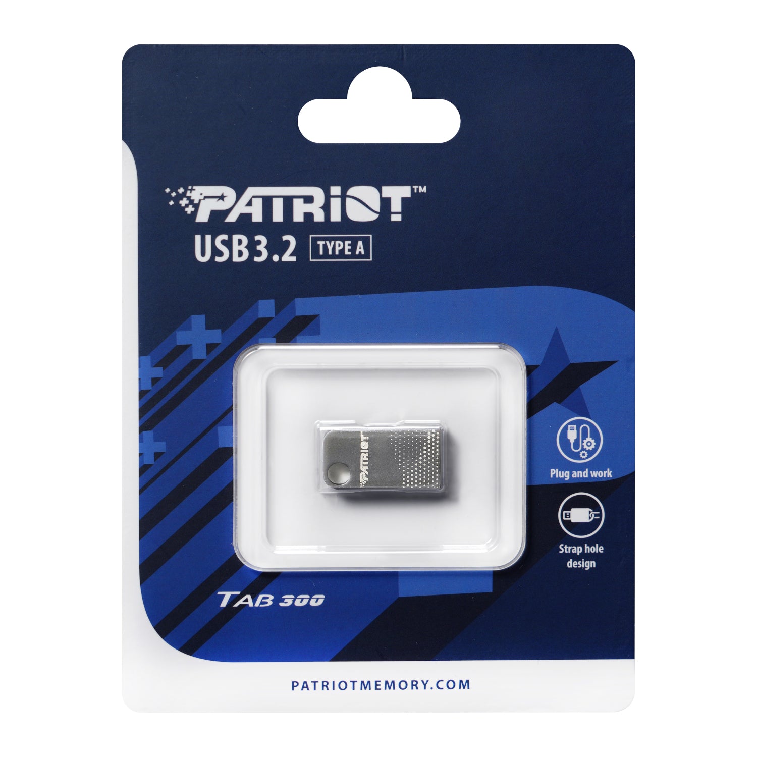 GUNMANSA Patriot TAB300 Dark Shadow 128GB USB 3.2 Gen1 Flash Drive