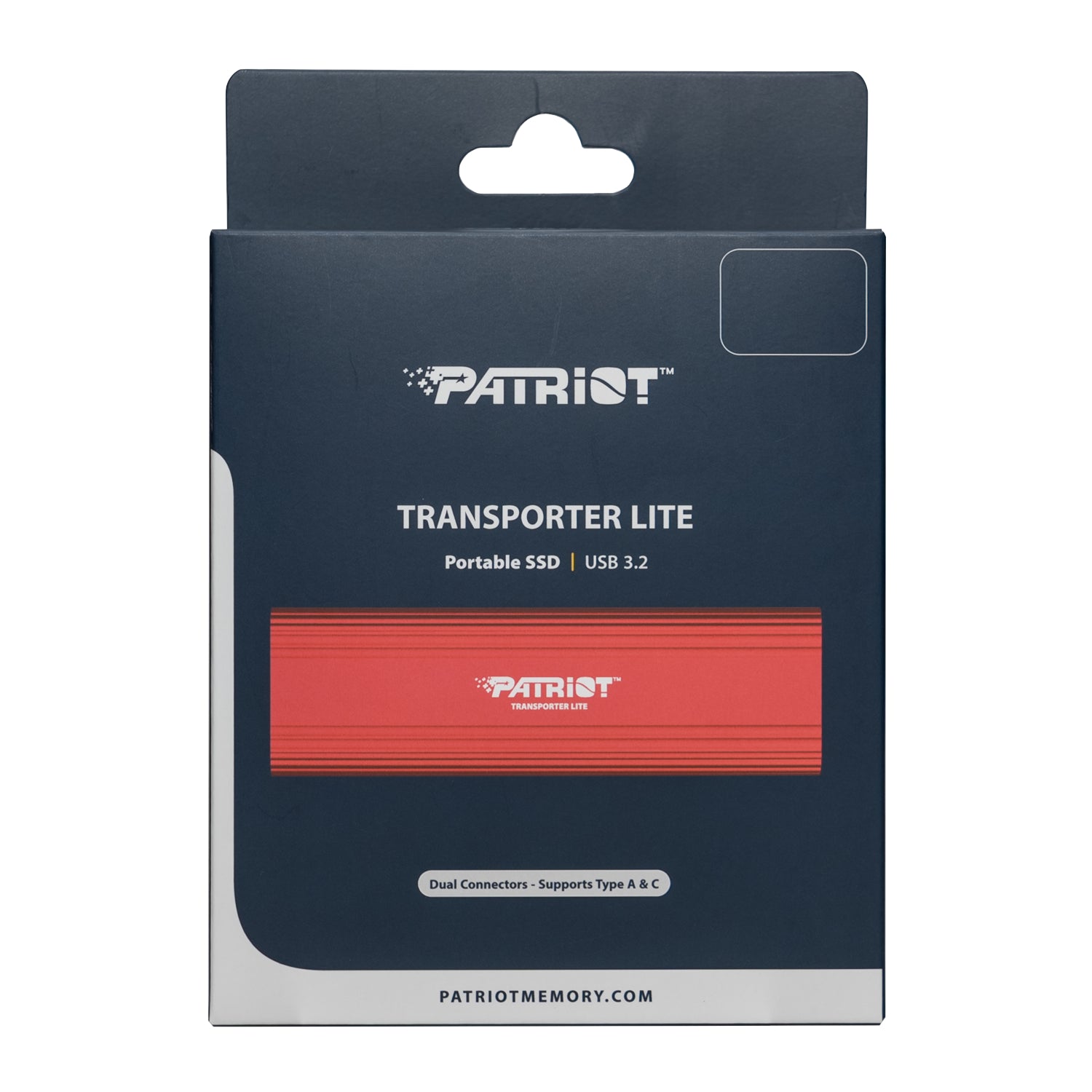 GUNMANSA Patriot Transporter Lite 2TB USB3.2 Type-C External Portable SSD - Red