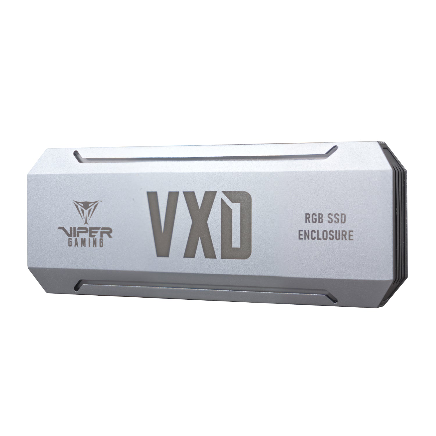 GUNMANSA Patriot VXD M.2 PCIe RGB SSD Enclosure - Silver