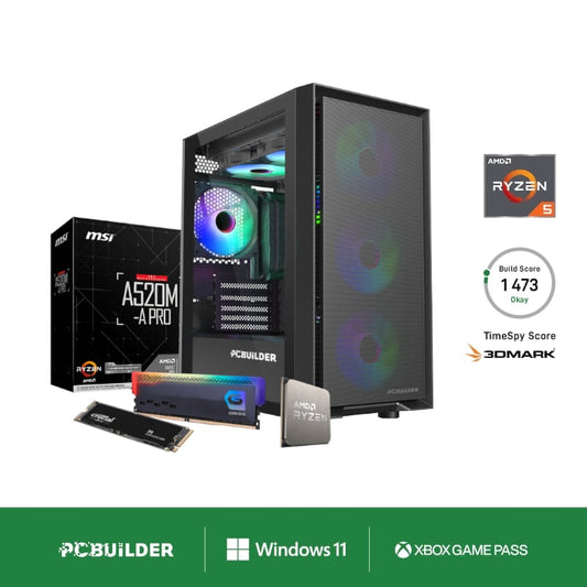 GUNMANSA PCBuilder AMD Ryzen 5 5600G DEFENDER Windows 11 Gaming PC