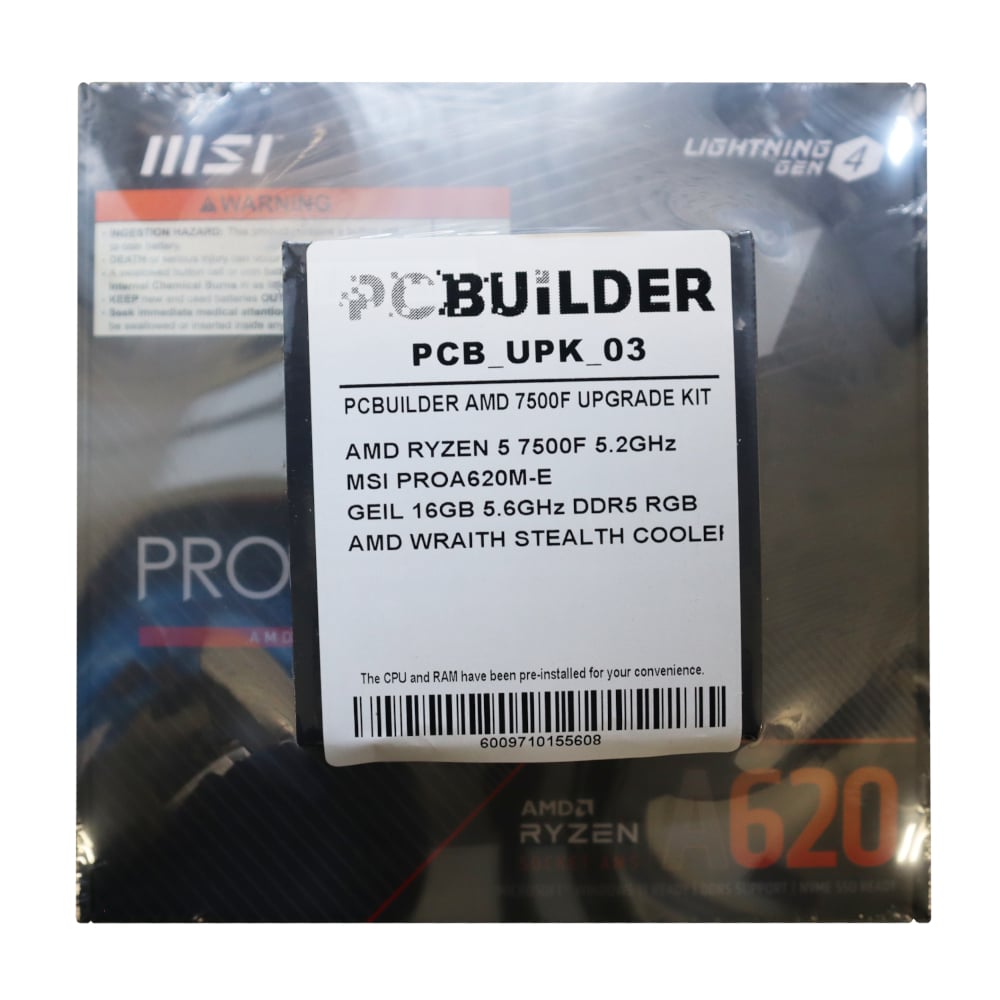 GUNMANSA PCBuilder AMD Ryzen 5 7500F LEVEL UP Core Upgrade Kit