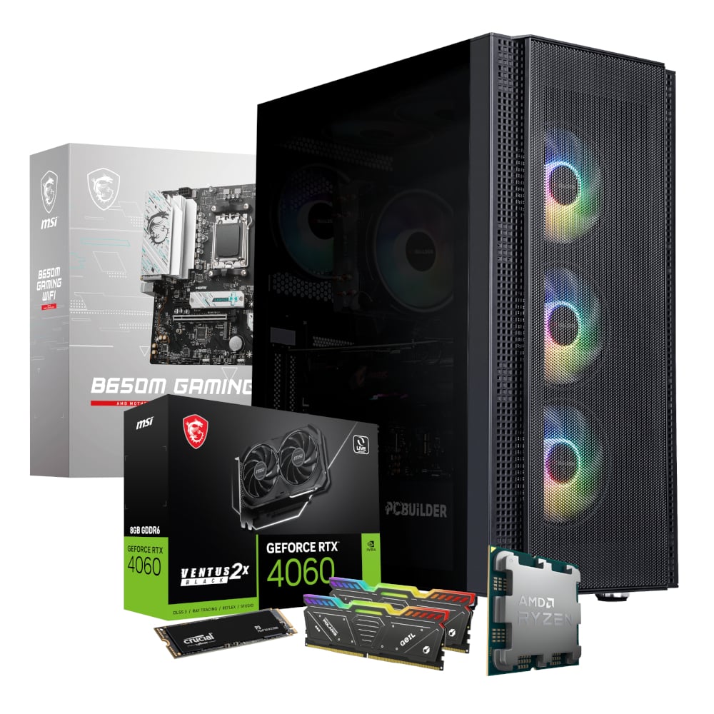 GUNMANSA PCBuilder AMD Ryzen 5 7600 SPECIALIST Windows 11 Gaming PC